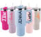 EKAM Personalised Tumbler with Handle and Straw, Customized 40oz/1135ml Insulated Stainless Steel Travel Coffee Cup with Name, Customise with Any Name, Gift for Any Occasion