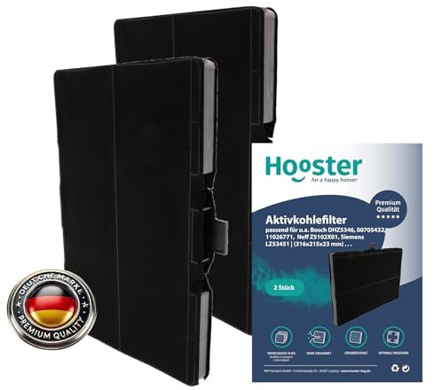 2er-SET Aktivkohlefilter geeignet für Dunstabzugshaube Bosch DHZ5346 Siemens LZ53451 und Neff Z5102X1 | Filter Dunstabzug