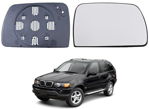 Spiegelglas Ersatz für Bmw X5 E53 1998 1999 2000 2001 2002 2003 2004 2005 2006 Range Rover MK3 2003 2004, Ersatz Spiegelglas Heizbar, Spiegelglas Außenspiegel Glas, Beheizbar Rückspiegelglas (Rechts)