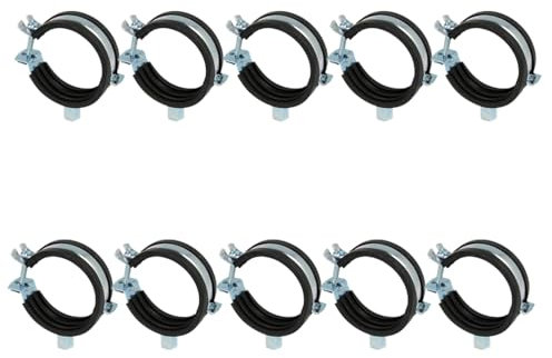 Rohrschellen Schraub Gelenkrohrschellen verzinkt 10 Stück 11-15 mm 1/4, 15-19 mm 3/8, 20-23 mm 1/2, 25-28 mm 3/4, 32-35 mm 1, 38-43 mm 1 1/4, bis 2 (11-15 mm 1/4)