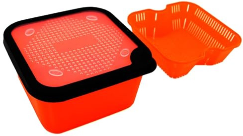 Fishing Live Bait Worm Box – Aufbewahrungsbehälter für Köder, belüftete Rotbox | Tragbarer Angelködereimer mit Innenrahmen, lebendiger Köderhalter, isoliert