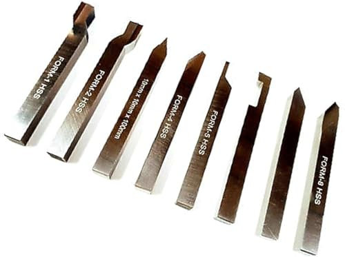 Amz440 HSS-Drehwerkzeug-Set, Vierkantschaft, 6 mm x 0,6 cm x 6,3 cm, hart, M2, Güteklasse 6 mm