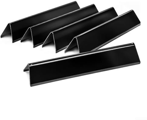 ComfyHarbor Für Weber für Spirit II E310 E320 E330 & 300 Serie Grill für Flavorizer Bars (5er-Pack) – Emaillierte Stahl-Hitzeschilder für Gasgrills ab 2013, schwarze Firebox Ersatzteile