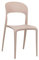 Totò Piccinni Sedia Omega in Polipropilene Moderne Design Impilabile,(L) 43x(P) 50x(A) 84 cm (1, New Rosa Cipria)