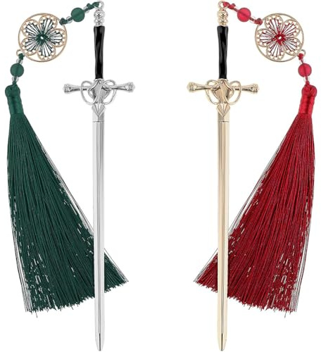 Lesezeichen Schwert, 2PCS Schwert Lesezeichen, Vintage-Stil, Metallanhänger, Geburtstag, Lehrer