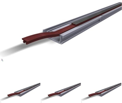 Windhager Magnet-Profile Magnet-Türschliesser Magnetstreifen, Zubehör für Insektenschutz-Türen Fliegengitter-Türen, 6 Sets, weiß, 10 x 0,8 cm, 03532, 20 x 0,8 cm (Packung mit 4)