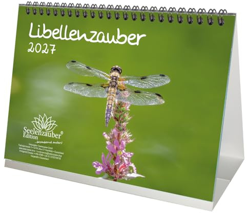 Libellenzauber DIN A5 Tischkalender für 2027 - Seelenzauber