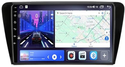 Autoradio Gps Navigation 2 Din per Skoda Octavia 3 2013-2018 Car Radio Bluetooth/Wifi Car Stereo, Controllo Del Volante, Fm Controller Volante, 4 Nucleo 1G+16G