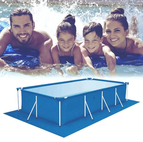 Tapis de sol de piscine, tapis de natation pour dessous de piscine, tapis de sol pour base de , 3 x 5 m, pour extérieur, pelouse, camping, été, spa