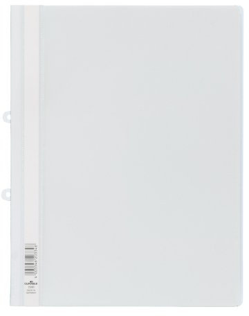 Durable Sichthefter mit Abheftschieber, überbreit, weiß, 25er Packung, 258002