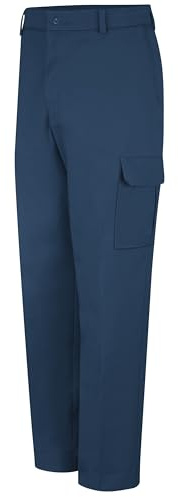 Red Kap Men's Industrial Cargo Pant, Navy, 36W x 32L
