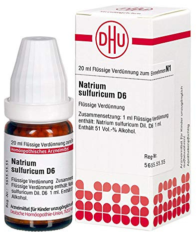 DHU Natrium sulfuricum D6 Dilution, 20 ml Lösung