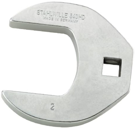 Stahlwille 02501044 540a HD Heavy Duty Chrome Alloy Steel Crow-Ring Spanner, 3/8 inch Drive, 7/8 inch Size, 52 mm Length