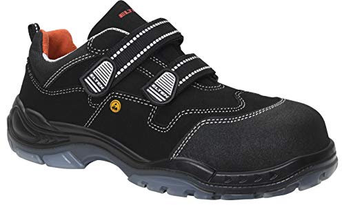 ELTEN Sicherheitsschuhe Sid ESD S3S, Damen und Herren, Textil, Kunststoffkappe (Leichter als Stahlkappe), leicht, sportlich 44, Schwarz
