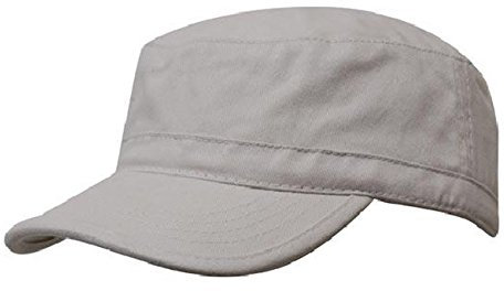 Unisex Mütze Army Destroyed Cap Fidel Castro Kuba Style Fullcap im Military Cadet Camouflage (Stone)