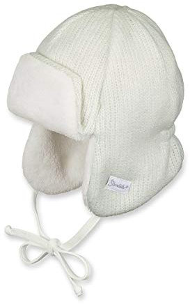Sterntaler - Jungen Mütze Fliegermütze Wintermütze Strickmütze, zum binden, gefüttert von Sterntaler, natur - 4601752 - 47natur