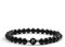 BERGERLIN Buchstabe Armband schwarz (Buchstabe P)