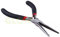 Glow Mini Extra Long Nose Pliers – Professional Heavy Duty Drop Forged Heat Treated Spring Loaded Needle Tool with Comfortable Non Slip Matt Finished Grips for Precision Work DIY Hobbies and Crafts