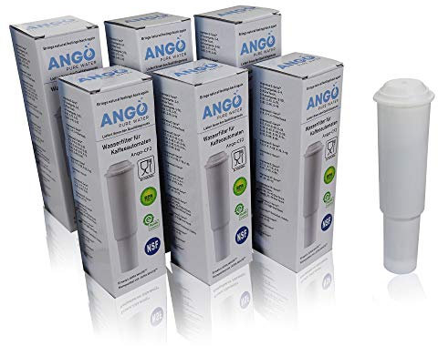 6x Wasserfilterpatronen ersetzen Jura White 60209 / kompatibel mit Jura Impressa, Nespresso, Espresso, Capresso PureWater Kaffeevollautomat Kartusche