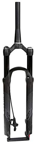 HIOD Forcella da Bicicletta Forcelle Bici MTB Forchetta Nero Mountain Bike Tubo Affusolato Aria Pompa D'urto Linea Blocco Forchetta,29