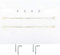 Set di 2 graziosi bastoni per tende estensibili, 60 – 80 cm, decorazione in foglia, bianco oro, con 4 fissaggi adesivi + 4 supporti da avvitare per tutte le finestre in legno, PVC, alluminio, molto