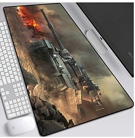 ITBT Mauspad World of Warships 800x300mm Gaming Mauspad, XXL Anime Mousepad, Höchstmaß an Präzision, extra stark vernähter Rand, gummierte Unterseite, Desktop Computer, D