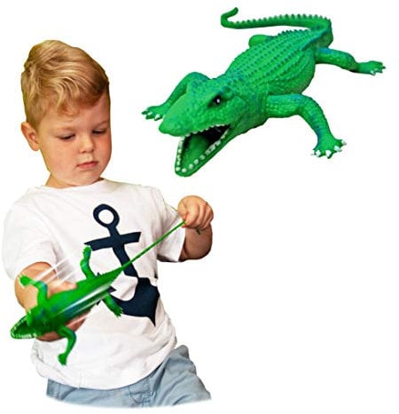 Deluxebase Rep Pals-Krokodil-Spielzeug, weich, Mehrfarbig (6546)