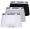 Superdry Trunk Multi Triple Pack Boxer Court, Noir/Gris/Optique, XXL (Lot de 3) Homme