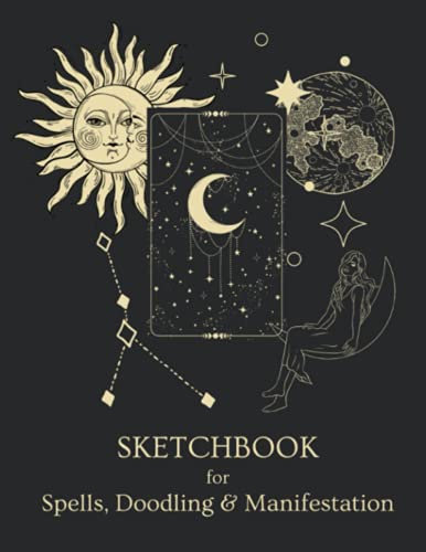 Sketchbook: A Tarot Card Sketchbook for Drawing, Spells, Manifestation or Doodling - 100 Pages - Large 8.5 x 11