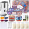 MAISITOO Kit de Fabricación para Velas,herramienta de Bricolaje,Cera de Abeja Natural ,Mechas,Jarra de Vela,Frascos ,Pegatinas,8 colorante