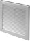 Rejilla de ventilación de aire satinada, 250 mm x 250 mm, rejilla de ventilación de pared gris – 25 cm