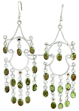 925 Sterling Silber Handmade Dangle Hook Ohrringe, Chandelier Natural Amethyst Gemstone Women Jewelry