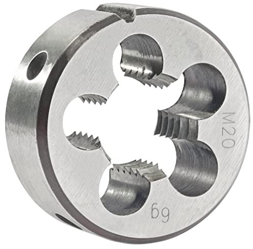 Aceteel M20 x 2,5 mm metrisches rundes Gewindeschneider, Rechtshänder, Maschinen-Schneideisen, M20 x 2,5