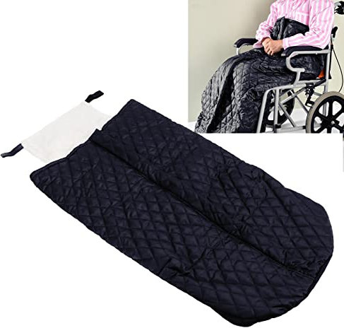 Rollstuhldecke Verdicken Halb Gewickelt Halten Warme Decke Rollstuhl Wickeldecke Beinwärmer Decke Schlupfsack für Rollstuhlfahrer (Zurück)
