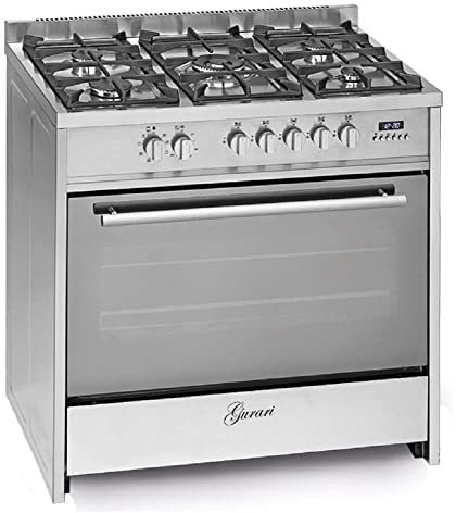 GURARI GCH E 911 X, Centre de cuisson électrique à gaz 90 cm/Range Coocker / 121L / 8 fonctions/Air chaud/Gril/ 5 brûleurs haute qualité/ 4 kw WOK/Gaz naturel/Gaz propane