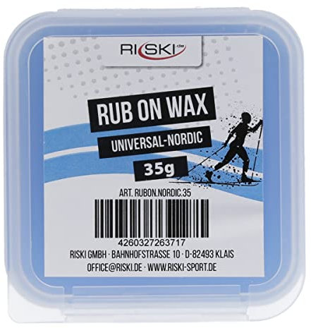 RiSki Rub On Ski Wax -Nordicskiwax - universal 35g