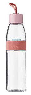 Mepal - Wasserflasche Ellipse - Wiederverwendbare Trinkflasche - Auslaufsichere - Geeignet für kohlensäurehaltige Getränke - BPA-frei - 700 ml - Vivid mauve