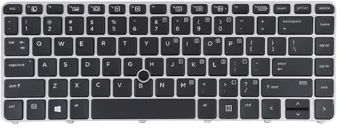 LIQC pour HP EliteBook 840 G3 US Version Clavier avec rétro-éclairage et pointant