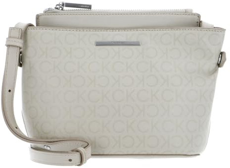 Calvin Klein Daily Dressed Crossbody Bag EPI Mono Stoney Beige