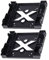 Uonlytech 2 Pièces Rack de Conversion de Disque Dur Support de Montage 5,25 Pouces Kit de Montage de 5,25 Pouces à 3,5 Pouces convertisseur Adaptateur de Baie Avant Ventilateur Suite Abdos