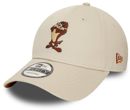 New Era Taz Basecap Kappe Cap verstellbar 9Forty Looney Tunes Cartoon gebogener Schirm beige - One-Size