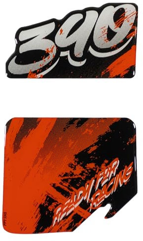 Tankpad Schutzpad Urban Splatter Orange kompatibel mit KTM 390 Duke X502567VA