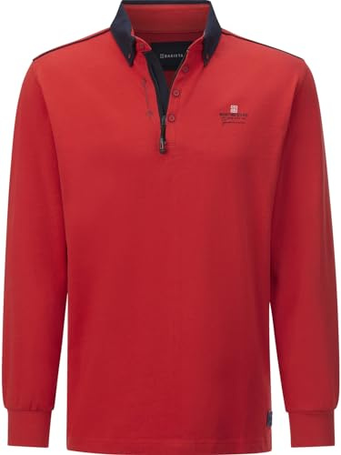 BABISTA Herren Sweatshirt Modasole | Pullover mit Kontrastdetails und Brustprint – Reißverschluss-Leiste, elastische Bündchen, 100% Baumwolle, große Größen