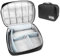 Chiluxendo Kabel Organizer Tasche, Reise Kabeltasche, Ladekabel Aufbewahrung, Kabelaufbewahrung, Elektronik Tasche, Taschen Elektronikzubehör Reisetasche, für Powerbank,Akku,Karte,Handy (Schwarz)