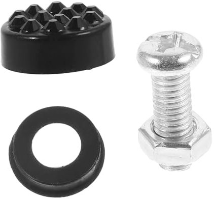 MUCKLILY 1set Anti-theft License Plate Screws Kit Fasteners Plate Clips Secure Installation Accessories Prevents Theft and Loosening