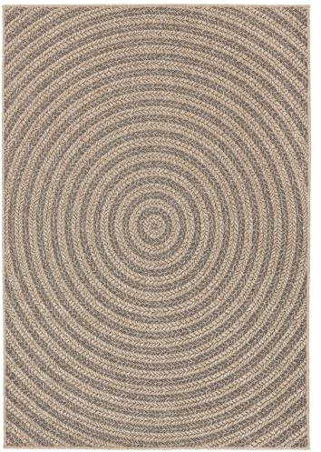 RugVista Jordan In & Outdoor-Teppich, Rechteckig, 160 x 230 cm, Braun | Moderne, Niedriger Stapel, Nur Handwäsche, Oeko-Tex 100, UV-beständig, Patio