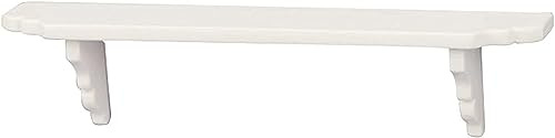 Cawhui Weißes Puppenhaus-Wandregal, Maßstab 1:12, Miniatur-Puppenhaus-Zubehör, Puppenhaus-Aufbewahrung, Wandregal für Küche, Szenendekoration
