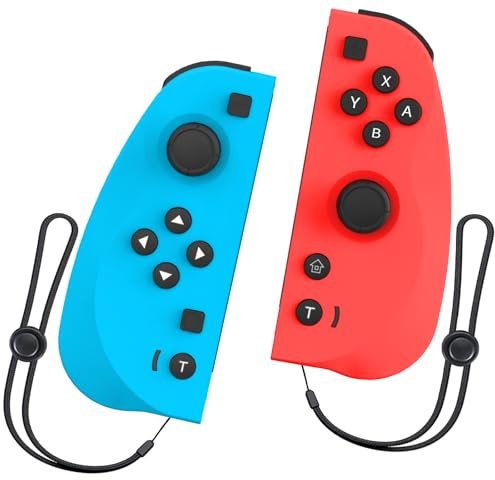 Yanwom Mandos para Switch, Mando Inalámbricas Controlador Compatibile con Dual Vibración Función/Giroscopio Compatible Switch/Lite/OLED
