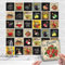 Lot de 36 Pcs Stickers Carreaux Muraux Cuisine - Autocollants Carrelage - Carrelage Vintage - Retro Stickers Muraux Décoratif Auto-Adhésif pour Cuisine Salle de Bains Mur (B, 20x20cm)