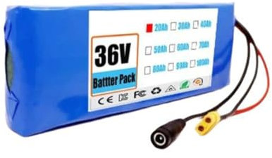 36V 20Ah 10S1P Elektroroller-Batterie Battery Pack Wiederaufladbare Lithium-Ionen-Batterie Kompatibel Mit Elektro-Scooter Hoverboard Einrad Backup Batterie 36V20AH,XT90